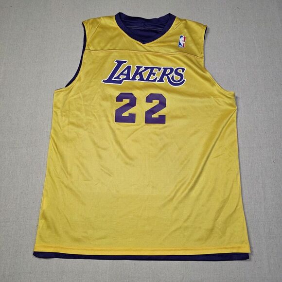 Alleson Athletics Los Angeles Lakers Reversible Mesh Jersey Size L #22 NS Logo - Picture 5 of 9